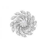 Anneau Giorgio Visconti Femme Luce in Or blanc Diamante 0.89 Ct AB16417-17 - AB16417-13